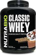 Nutrabio Classic Whey Protein Powder- Full-Spectrum Amino Acid Profile - No Fillers Artificial Colors Preservatives - Low Glycemic Index - Chocolate Milkshake 5 Pounds