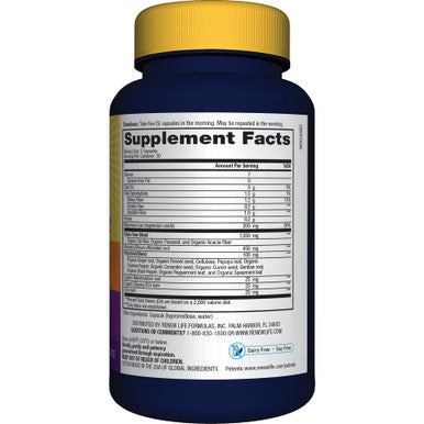 ReLifeA Adult Cleanse Bowel Cleanse Colon Support Constipation Relief Dairy Soy 150 Vegetarian Capsules