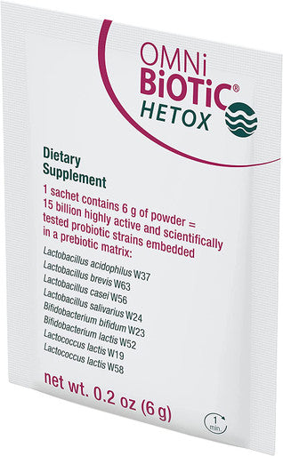 OMNiBiOTiC HETOX Probiotic Liver Detox Bifidobacterium Lactobacillus Probiotic Supplement Hypoallergenic GutLiver Support NonGMO Detox Cleanse for Men and Women 30 Daily Packets