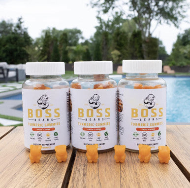Boss Bears Turmeric Gummies (30 Servings, Ginger)