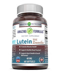 Amazing Formulas Lutein 40 Mg With Zeaxanthin 1600 Mcg | Softgels Supplement | Non-Gmo | Gluten Free | Made In Usa (40 Mg, 60, Count)