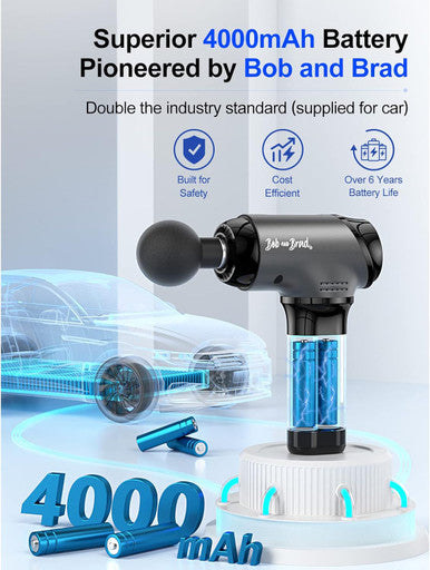 Bob And Brad T2 Massage Gun, Percussion Muscle Massage Gun Deep Tissue With 10Mm Amplitude, 4000 Mah Battery Handheld Electric Massager For Athletes Pain Relief, Fsa And Hsa Eligible