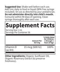 Garden of Life Baby Vitamin D3 Liquid 600 Iu (15 Mcg) Organic Liquid Vitamin D For Infants & Toddlers Support For Baby'S Bones & Immune System Gluten Free & Non-Gmo 56 Ml (1.9 Fl Oz) Liquid