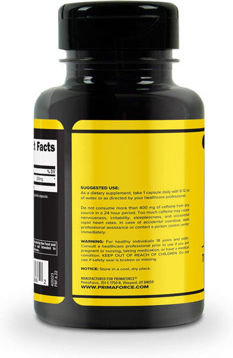 Primaforce Caffeine Pills 200mg 180 Capsules