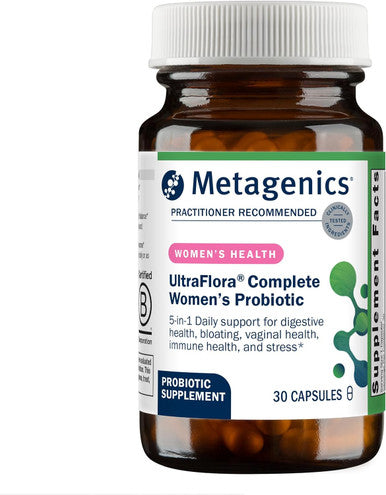Metagenics Ultraflora Complete Women's Probiotic - 5-in-1 Multi-Benefit Probiotic for Women - Supports Digestive Immune Vaginal Urogenital Health - 30 Capsules