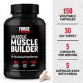Force Factor Anabolic Muscle Builder Muscle Building Support Supplements for Men Supports Muscle Strength and Recovery Reduces Fatigue with AI-Developed PeptiStrong 150 Capsules