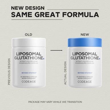 Codeage Liposomal Glutathione Supplement Pure Reduced Setria L-Glutathione Liposomal Delivery Phospholipid Complex Encapsulated Glutathione Powder Pills Vegan Non GMO 60 Capsules