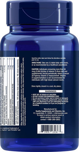 Life Extension One-Per-Day Tablets, 60 Tabs