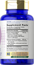 Carlyle Bloat & Gas Support for Men & Women | 120 Tablets | Extra Strength Pills | Supplement with Enzymes Turmeric Ginger & More | Non-GMO & Vegetarian Formula