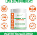 GoBiotix Super Greens Powder N Super Reds Powder NonGMO Vegan Red and Green Superfood Probiotics Enzymes Organic Whole Foods Fruit and Veggie Supplement Mango 30 Servings