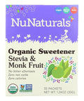 Nunaturals - Stevia and Monk Fruit - 1 Each - 35 Ct