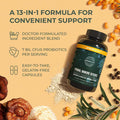Primal Harvest Primal Immune Defense 10-In-1 Immune Defense Supplement: With 7 Billion Cfu Probiotics, Zinc, Vitamins C, B6, D3, K2 - Immune Boosters For Adults 60 Capsules (1 Pack)