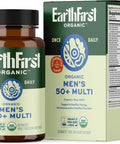 Earthfirst Organic Once Daily Multivitamin For Men 50+ 19 Vitamins From Herbs & Superfoods Supports Prostate Health Energy Levels And Strong Bones 60 Count