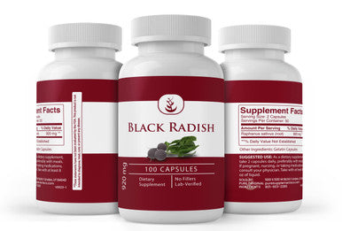 PURE ORIGINAL INGREDIENTS Black Radish (100 Capsules)