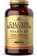 Solgar Calcium Magnesium With Vitamin D3 300 Tablets Promotes Healthy Bones Supports Nerve and Muscle Function Highly Absorbable Form Non Gmo Gluten Free Dairy Free Kosher 60 Servings