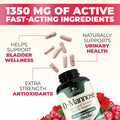 Nature'S Nutrition D-Mannose & Cranberry Extract 1350mg Advanced Formula Fast-Acting Natural Urinary Tract Health Support for Women & Men Flush Impurities in Urinary Tract & Bladder Non-GMO Vegan - 180 Capsules
