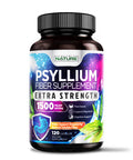 Built Nature Psyllium Husk Capsules 1500Mg - Fiber Supplement - Natural Soluble Fiber Pills With Psyllium Husk Powder - Supports Digestive Gut And Colon Health - Non-Gmo, Gluten-Free, Vegan - 120 Capsules