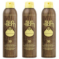 Sun Bum Original Moisturizing Sunscreen Spray SPF 30 | Vegan and Reef Friendly | Octinoxate & Oxybenzone Free | Broad Spectrum UVA/UVB Sunscreen with Vitamin E | 6 oz | Pack of 3