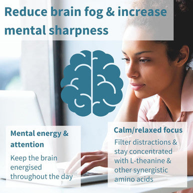 Focus - Nootropic Brain Supplement For Concentration With Methylated B-Vitamins, Taurine, L-Tyrosine, L-Theanine & 200Mg Caffeine, Zinc And Copper, 60 Capsules, By Igennus