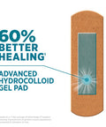 Band-Aid Brand Pro Heal Adhesive Bandages With Hydrocolloid Gel Pad, Clinically Tested Waterproof Bandages, Better Healing Of Minor Wounds, Sterile First Aid Bandages, All One Size, 10 Ct
