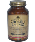 Solgar - Choline 350 Mg Vegetable Capsules - 100