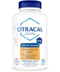 Citracal Slow Release Calcium 1200 mg with Vitamin D3 Magnesium Calcium Supplement Bone Health Support Take Once Daily Caplet 185 Count