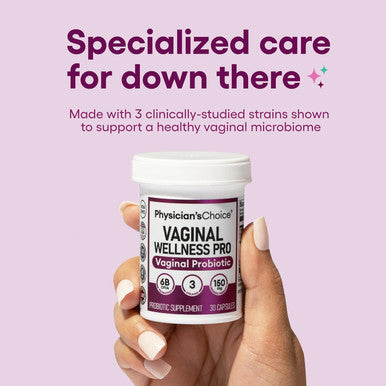 Physician'S Choice Vaginal Probiotics for Women - Unique with Licorice Root - PH Balance Odor Control Yeast Vaginal Microbiome & Feminine Health - 6B CFU - Organic Prebiotic Cranberry - 30 CT