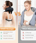 Cordless Neck Massager With Heat, 4D Deep Tissue Kneading Massage, Shiatsu Neck And Shoulder Massage Pillow For Neck, Traps, Back And Leg Pain Relief, Gifts