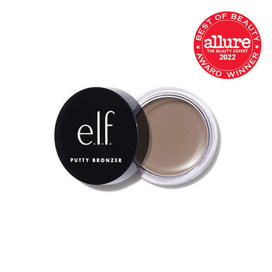e.l.f. Putty Bronzer Creamy Highly Pigmented Formula Creates a LongLasting Bronzed Glow Infused with Argan Oil Vitamin E Feelin Shady 0.35 Oz 10g
