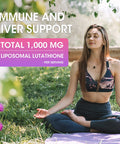 iMATCHME Liposomal Glutathione Liquid 1000 mg, Glutathione Supplement with Milk Thistle Extract, Antioxidant Supplement for Detoxification, Liver Detox Cleanse, Immune Health Support, Non-GMO, Vegan