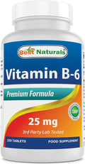 Best Naturals Vitamin B-6 25 Mg Tablets 250 Count