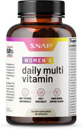 Womens Multivitamins Daily Vitamins Minerals for Women Vitamin D B12 Zinc Herbs Vitamin C for Energy Immune Support Multivitamin for Women by Snap Supplements 60 Capsules