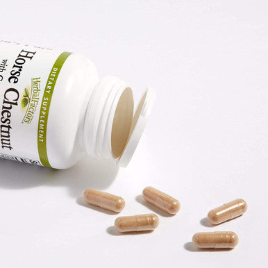 HerbalFactors by Natural Factors Horse Chestnut Antioxidant Support for a Healthy Circulatory System and Veins with GrapeSeedRich 60 capsules 60 servings