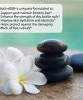 Irwin Naturals Biotin-6000 Supports Healthy Skin Hair & Nails - Strength + Protection With High Potency 6000 Mcg Bamboo Avocado Coconut & More - Maximum Absorption - 60 Liquid Softgels