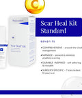 Rejuvaskin Scar Heal Kit For Abdominal Scars, Soften, Flatten, Reduce And Recover, Silicone Sheeting, Rejuvasil Gel & Medical Tape, 1" X 22"
