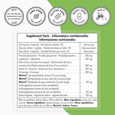 Supersmart Lectin Flush Support for Food Allergies Intolerances Promote Healthy Digestive Tract Detox Supplement NonGMO Gluten Free 120 Vegetarian Capsules