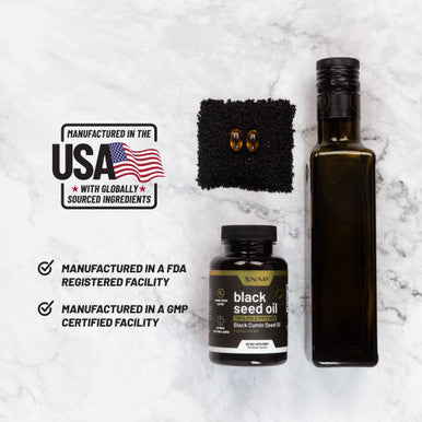 Black Seed Oil Capsules 100% Cold Pressed - Immune Support, Detox Aid, Inflammation Relief, Skin, Hair & Joint Health - Organic Black Cumin Seed, High Potency Nigella Sativa (90 Softgel Capsules)