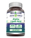 Amazing Formulas Alpha Lipoic Acid Ala 300Mg Capsules Supplement | Non-Gmo | Gluten Free | Made In Usa (240 Count)