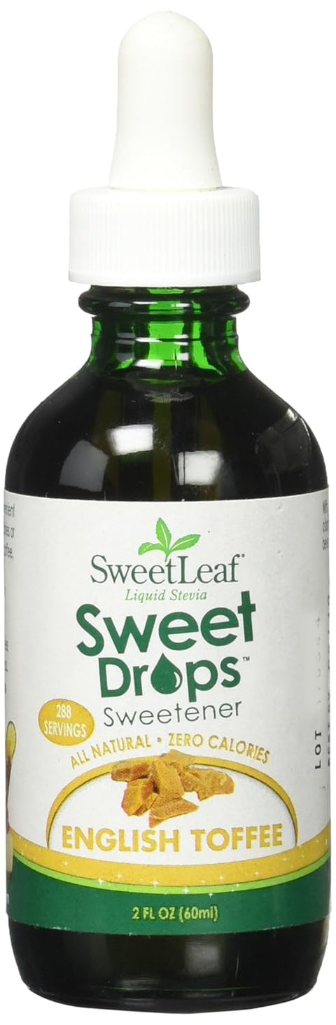 SweetLeaf Sweet Drops Flavored Stevia Liquid Sweetener Organic Stevia Extract Zero Calories Gluten Keto Friendly Non GMO Natural Flavor Sugar Alternative Hazelnut 2 Fl Oz (Pack of 3)