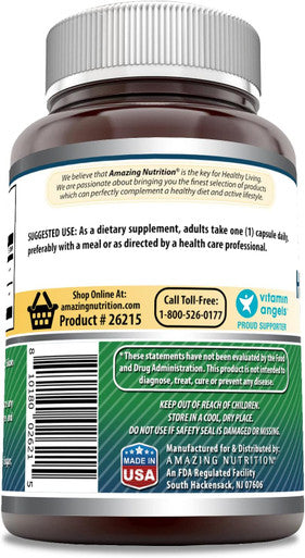 Amazing Nutrition Formulas Hyaluronic Acid & MSM Supplement | 500 Mg Per Serving | 120 Capsules | Non-GMO | Gluten | Made in USA