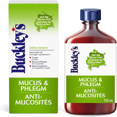 BUCKLEY'S Original 'EXPECTORANT' Syrup for COUGH MUCUS & PHLEGM 150 ml Size