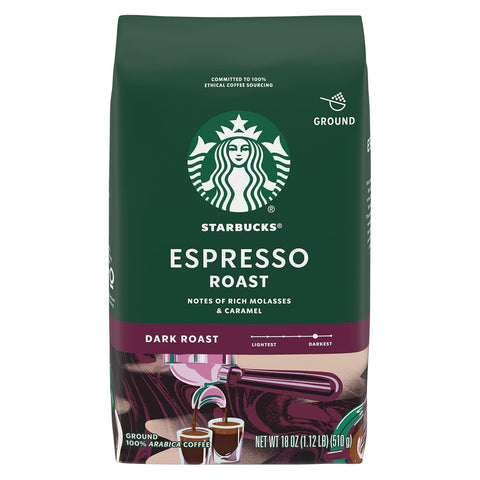 Starbucks Ground Coffee, Dark Roast Hot or Iced Coffee, French Roast, 28 oz