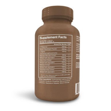 Terra Health Essentials Noofocus - Nootropics Brain Support Supplement With Adaptogenic Mushrooms, Alpha-Gpc, Gotu Kola, L-Theani