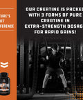 Natures Craft High Strength Tri Phase Creatine Pills - Muscle Mass Gainer and Muscle Recovery Creatine HCL Pyruvate and Creatine Monohydrate Pills-Optimal Muscle Builder Creatine Supplement for Men and Women-240ct
