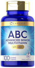 Carlyle Senior Multivitamin For Over 60 | 100 Caplets | With Lutein & Lycopene | Abc Advanced Supplement For Men And Women | Non