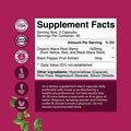 Natures Craft Organic Maca Root Capsules for Women - Potent Herbal Supplement with Female Enhancing Blend of Red Yellow & Black Maca Root - Non-GMO Vegan and Gluten- with No Artificial Colors - 60ct
