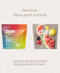 Cure Hydrating Electrolyte Mix | Electrolyte Powder for Dehydration Relief and Energy | Made with Coconut Water | No Added Sugar | Vegan | Paleo Friendly | Variety + Peach Bundle | 42 Packets