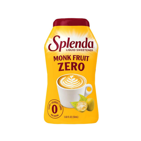 SPLENDA Monk Fruit Liquid Zero Calorie Sweetener Drops, 3.38 Fl Oz Bottle (Pack of 1)