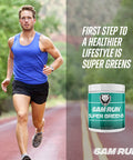 6AM RUN Super Greens Powder Superfood Powder Dietary Supplement Vegetable Powder Powder Drink Mix Nutrient Dense Powder Plant Based Organic Greens Powder