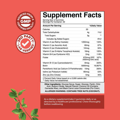 Natural Biotin Gummies For Hair Growth - Biotin Vitamins Hair Skin And Nails Gummies For Women And Men - Biotin Hair Growth Vitamins For Women With Pantothenic Acid And Biotin Hair Gummies